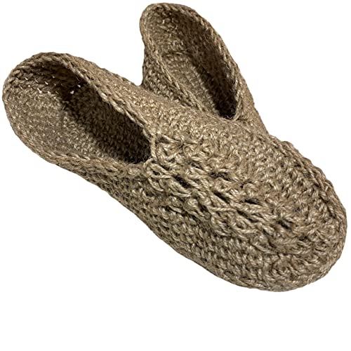 Generic Hemp Hand Knit Socks Slippers Men'S-Women'S-Unisex-Hemp Home Socks-Slippers Shoes  cover