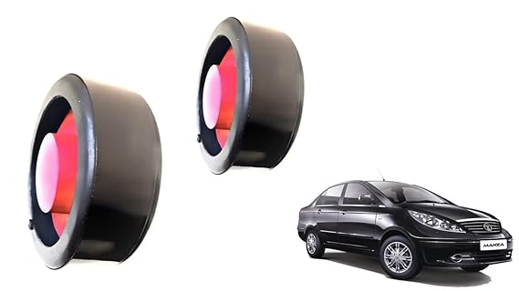 New Tech - Rear Ground Clearance Kit for MANZA - 20 to 25 M.M. (Black and Red) - Set of 2 Pcs - Front side not Required