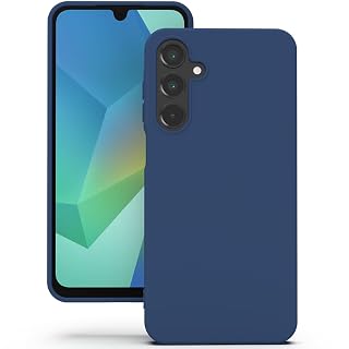 YATWIN Silicone Back Case for Samsung Galaxy A16, Soft-Touch Phone Back Cover for Samsung Galaxy A16 - Dark Blue