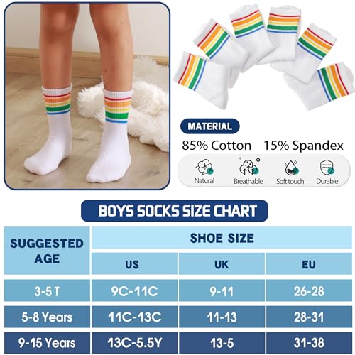 Image of Unicorn Socks Gifts for Girls kids Cute Animal Fun Crew Fashion Funny Novelty Soft Cotton Socks 6 Pairs