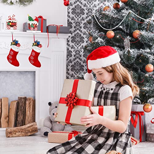 Fochier 3 Pcs Christmas Train Stocking Holder, Silver Metal Christmas Stocking Holder For Stockings Stocking Hanger Fireplace Mantle Decor #TOP5