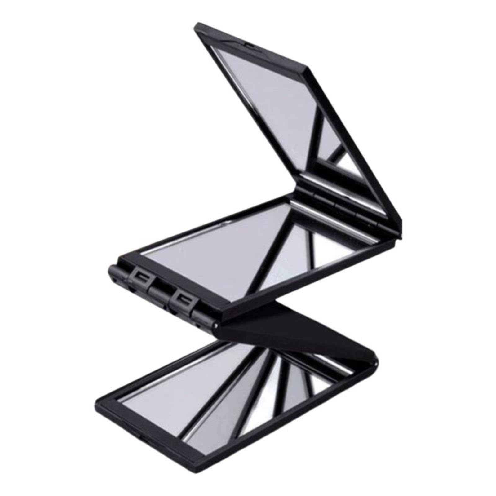 Travel Folding Mirror, 4-Angle Makeup Mirror, View the rear of Your Head, Portable-image-24
