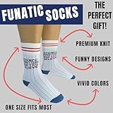FUNATIC Science Doesn't Care What You Believe Socks for Men Women Teen | Funny Gift for Science Teachers, Professors, Lovers of Chemistry, Physics, Math Astronomy, Biology, Sociology, Earth Scientists