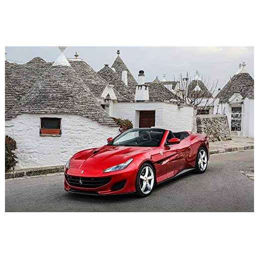XOTIKS Ferrari Portofino – Premium High Gloss Art Print Poster. (323P) (24”x36”)