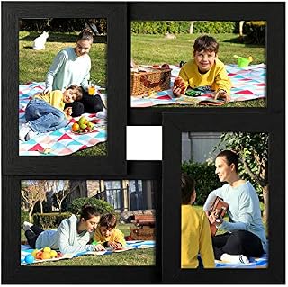 SONGMICS Collage Picture Frames, 4 x 6 Inches for 4 Photos, Picture Frames