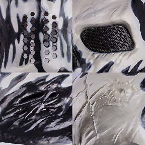 OutdoorMaster Full Face Airsoft Mask with Metal Mesh Eye Protection