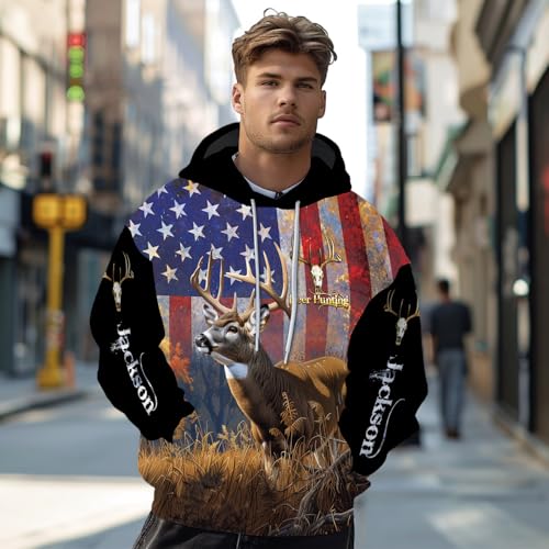 Image of PriAmi Custom Camo Hoodie for Women, 3D Pullover Hunting Sweater Gift