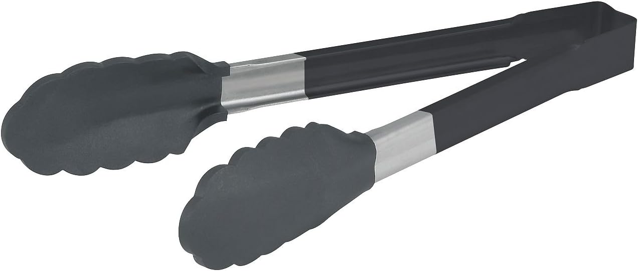 Jacob's Pride High Temperature S/S Utility Tong w/Coated Handle, 12