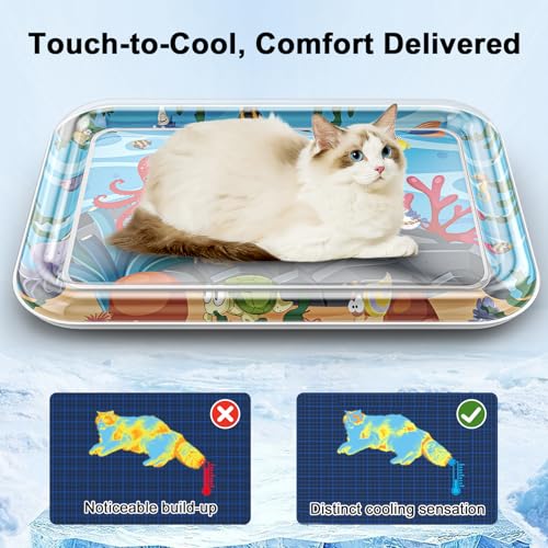 Tapis de jeu avec capteur d'eau avec poisson interactif pour chaton - 8