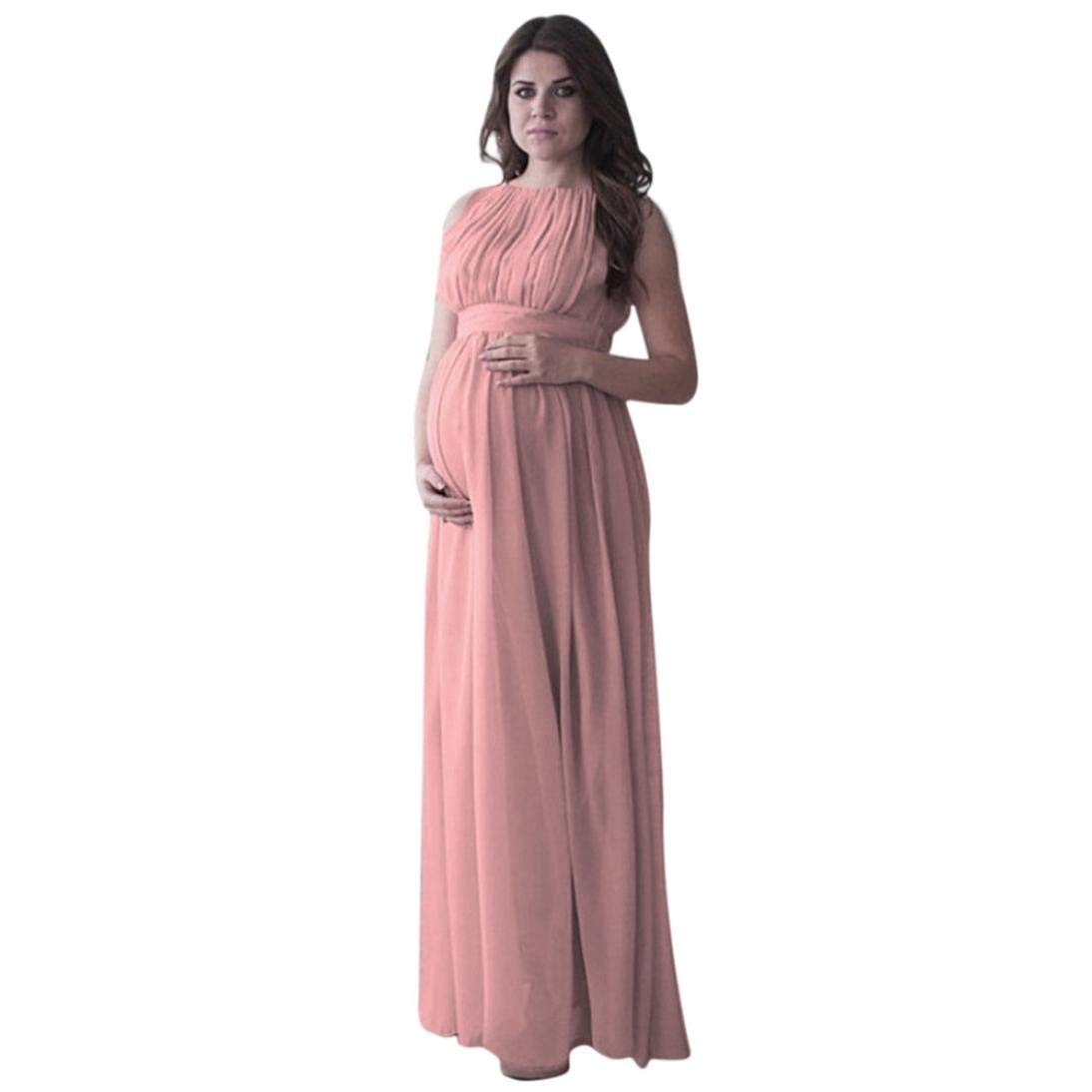 Maternity Dress Chiffon Long Maxi Airy Dress for Elegant Clothes Moment Women Boho Chic Necktie Pregnant Long Dress Props Dresses Maternity Dress
