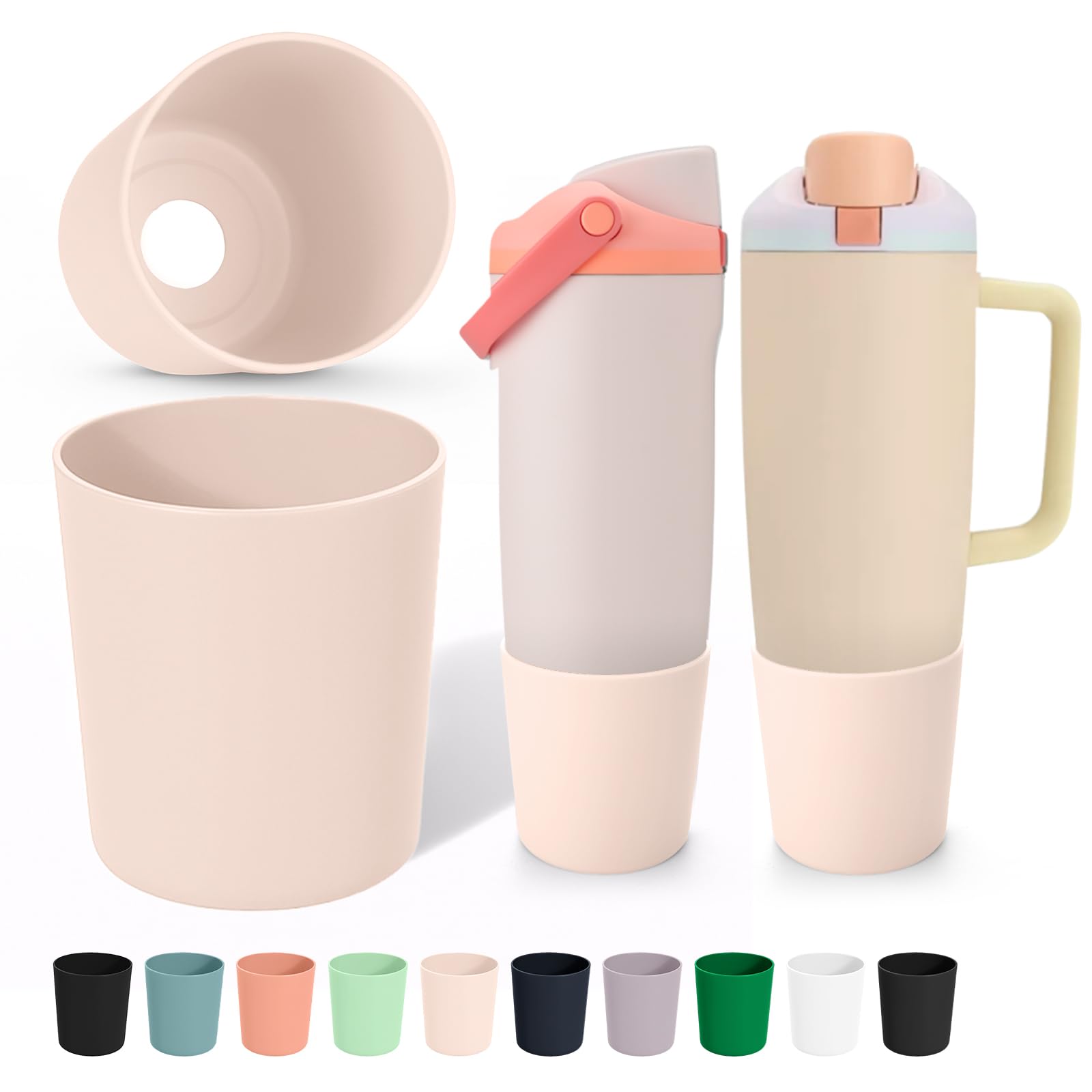 Mity rain 2PCS Higher Boot Compatible with Owala 30oz & 40oz FreeSip Sway Bottles &Tumbler - Tall Boot Water Bottle Accessories, Protection, Prevents