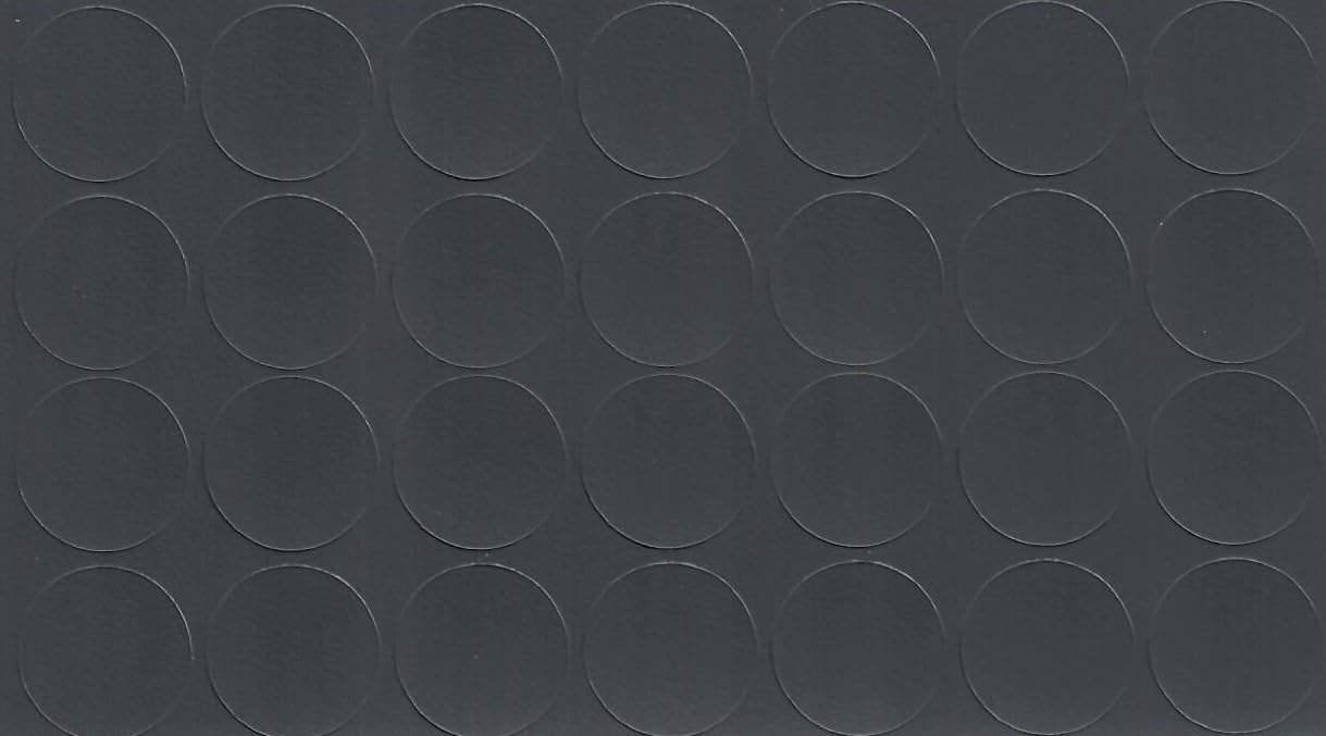 Anthracite 20mm Self-Adhesive Furniture Screw Hole Cover Caps 28 Pcs, Acrylic, Durable, Thin, Perfect for Shelves, Camlock, Confirmates, Egger Compatible