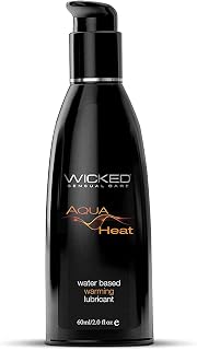 DKM Wicked Sensual Care Aqua Heat Water Based Personal Lubricant 60ml (Warming Effect), 3.0688 Ounce, 3.09 ounces