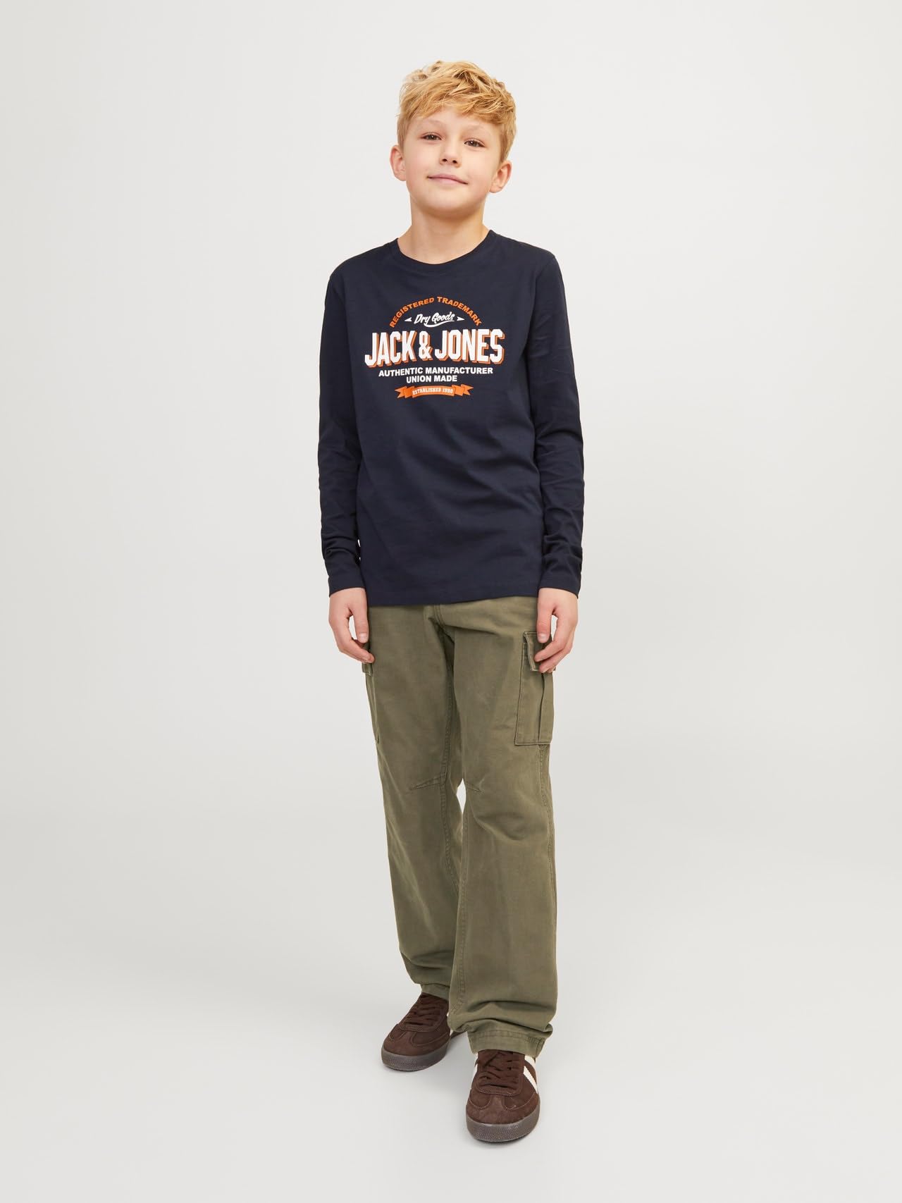JACK & JONES Jpstkane Jjbarkley Cargo Pant Noos Jnr - bojówki Chłopcy