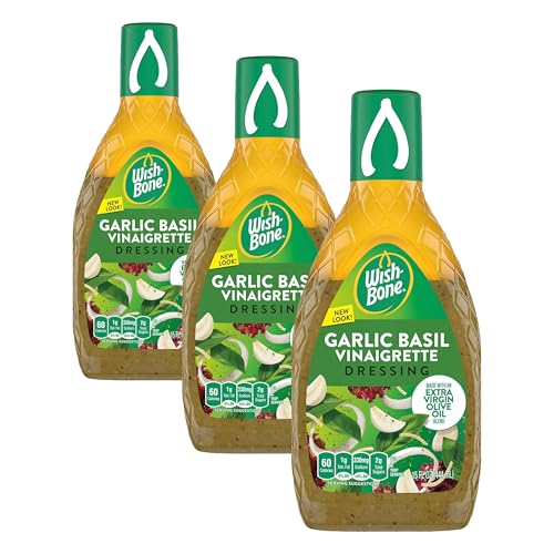 Image of Wish-Bone Salad Dressing, Garlic Basil Italian Dressing, 15 oz (Pack of 3)