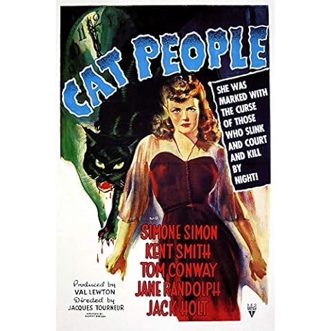 American Gift Services - Vintage Simone Simon Horror Movie Poster Cat People - 11x17 Cover