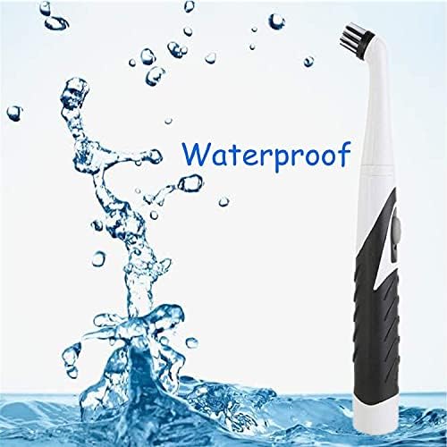 Portable Electric Cleaning Scrubber- 4 Heads Brush for Bathroom Floor, Tub, Shower, Tile And Tub, Electric Spin Household Cleaning Brushes, Suitable for Kitchen and home- (Battery Not Included)