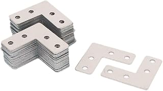 New Lon0167 40mm x Featured 40mm x 1mm reliable efficacy Stainless Steel L Shape Corner Brace Plate Bracket 50pcs(id:7f6 0c 08 80c)
