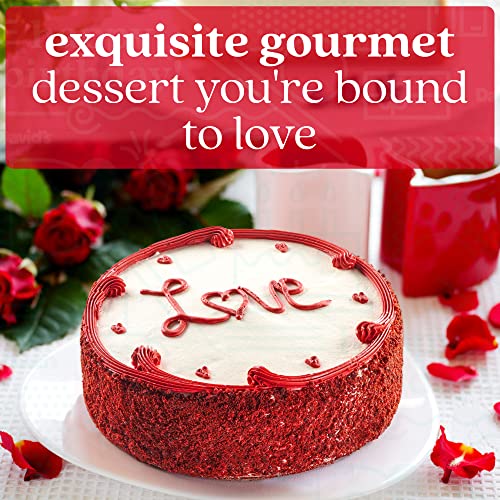 David’s Cookies Love Red Velvet Cake 10” - Hand Decorated Baked Moist Cake - Amazing Gift Idea For Your Special Someone For Any Occasion #TOP2