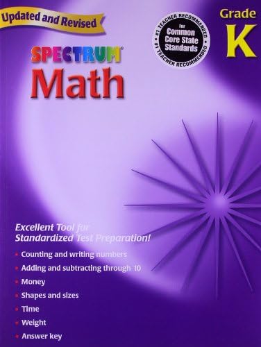 Spectrum Math, Grade K Paperback – January 1, 2007