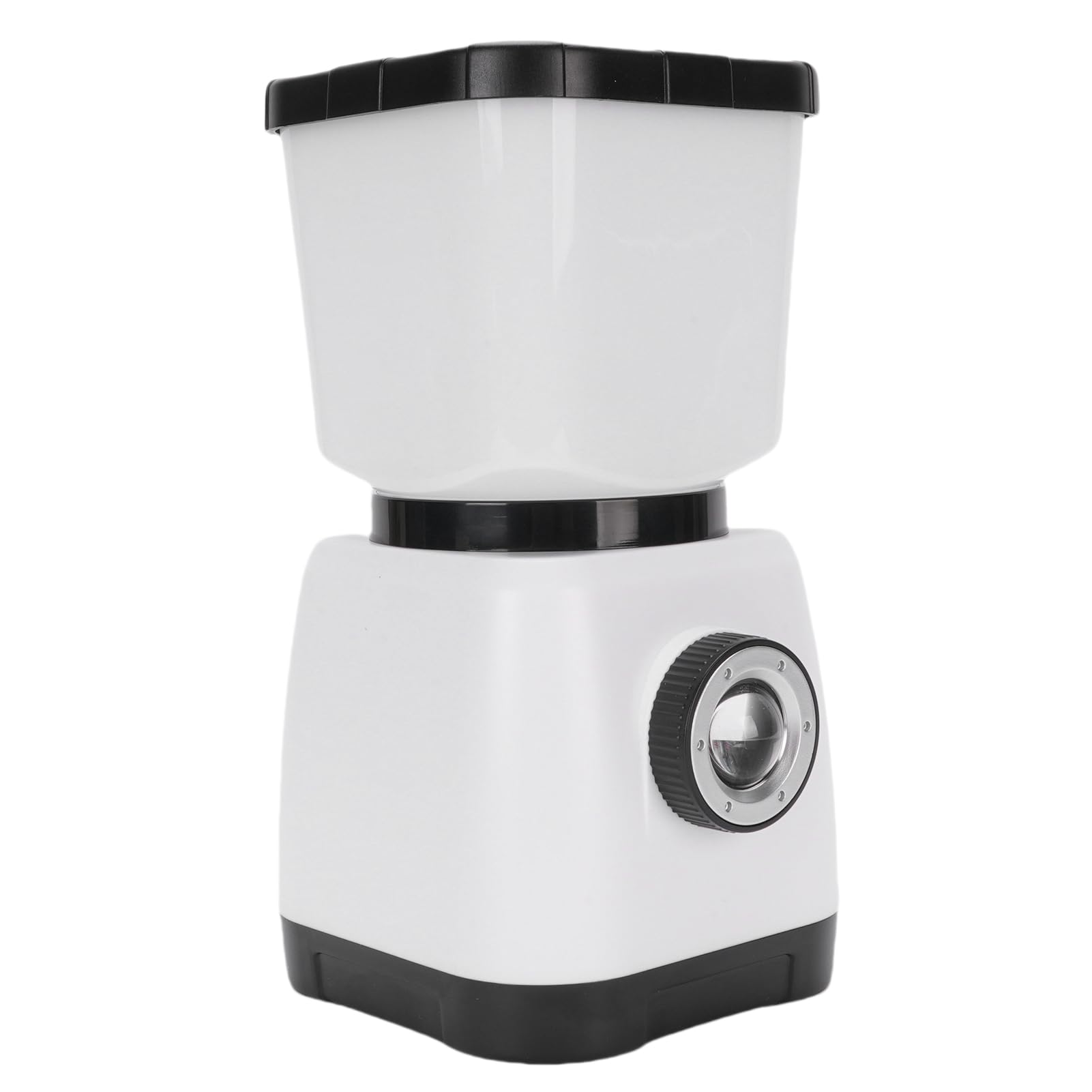 ASHATA Lampada da Campeggio Ricaricabile con Manovella, 6000mAh (WHITE)