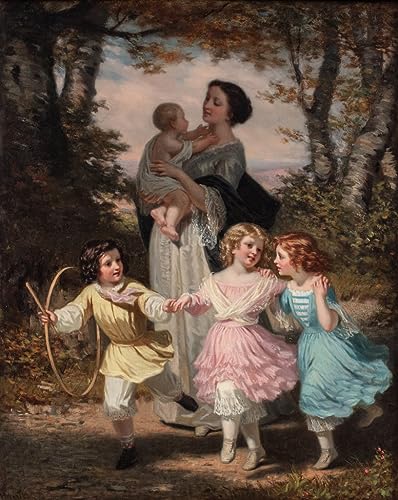 Poster Hugues Merle Mère et enfants 50x70cm pour corriger un mur vide