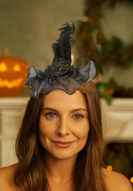 ŞAPKALI TÜYLÜ TAÇ HALOWEEN CADILAR BAYRAMI TACI