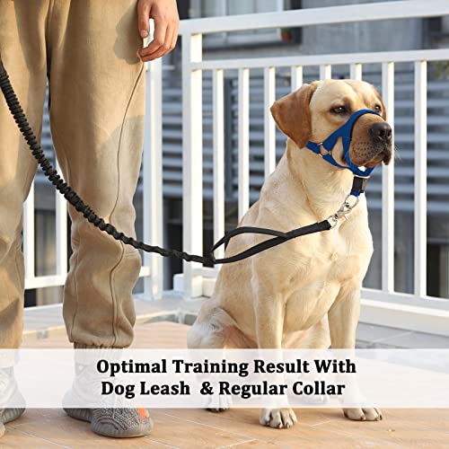 No-Pull Head Collar For Dogs Training & Walking Made Easy, Soft Dog Halter Harness With Expert Training Guide - Put An End To Pulling On The Leash #TOP6