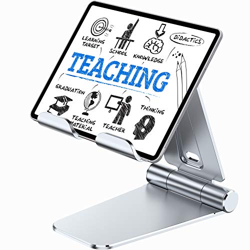 TORRAS Desk Stand for Tablets & Cell Phones, [Big-Hand] All Metal Foldable Table