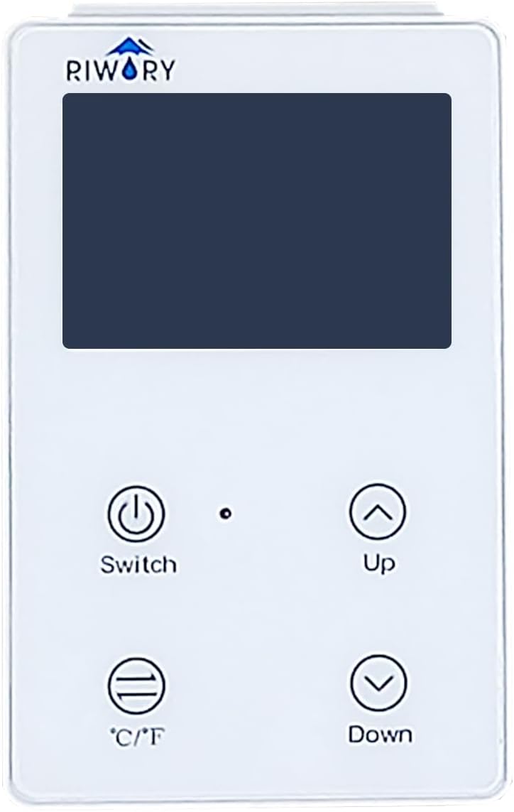 RV Water Heater Control Panel, Only for Riwory RV-Pro Series Water Heaters RWRHT001/RWRHT002/RWRHT003/RWRHT004RWRHT005/RWRHT006
