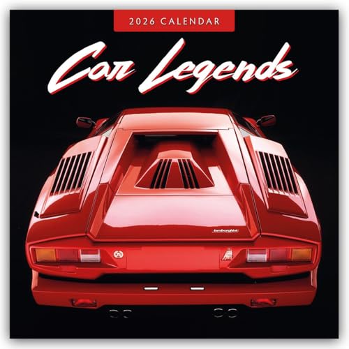 Car Legends 2026 Square Wall Calendar
