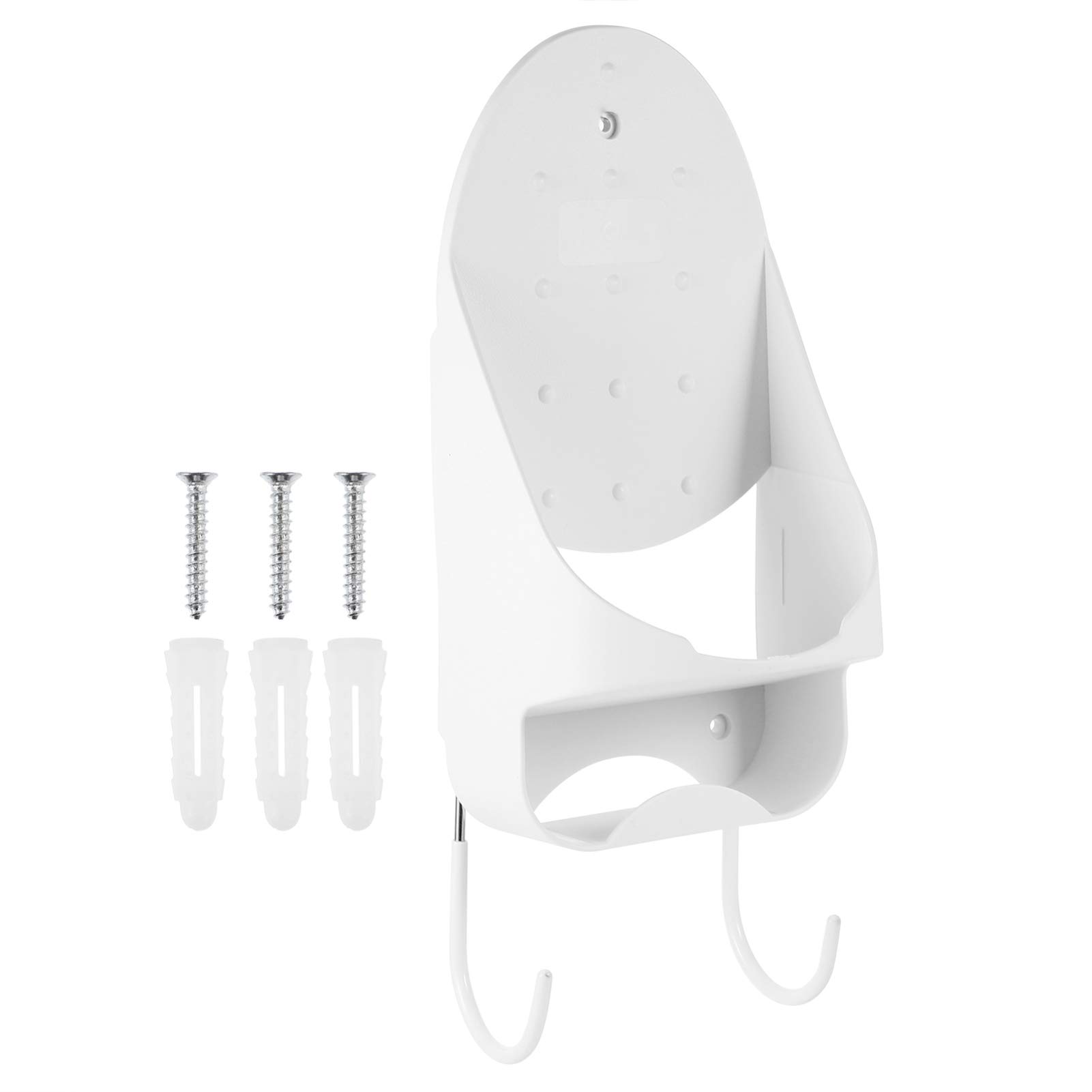 Artibetter Supporto da Parete per Ferro da Stiro Bianco in Pbt, Facile da Installare, Portata Elevata, per Lavanderia e Camera D'albergo