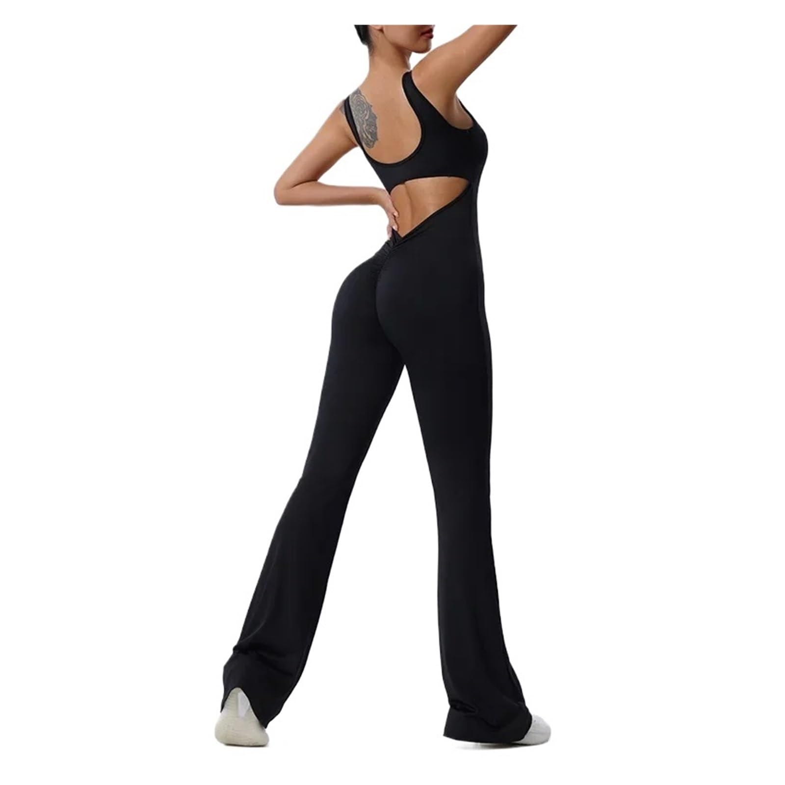 Traje Deportivo De Una Pieza For Mujer, Traje De Yoga, Pantalones Acampanados, Mono Deportivo, Monos De Fitness, Monos De Entrenamiento