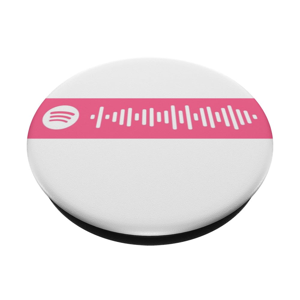 Musical Scan Code Print PopSockets Swappable PopGrip, Black - Image 2