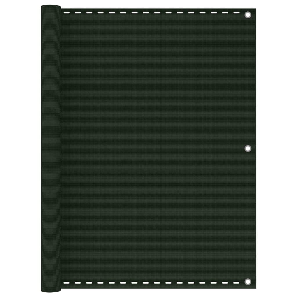 Frangivista da Balcone in HDPE, Privacy, Verde Scuro, 120x500 cm