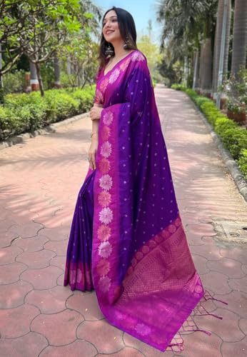 SGF11 Women's Kanjivaram Pure Soft Silk Designer Saree With Blouse Piece product image 2