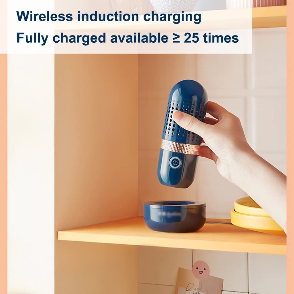 Urządzenie do czyszczenia owoców, przenośna maszyna do czyszczenia owoców i warzyw, 4400 mAh w kształcie kapsułki, ładowana przez USB, automatyczna maszyna do czyszczenia owoców i warzyw, spokojny niebieski SC10.4