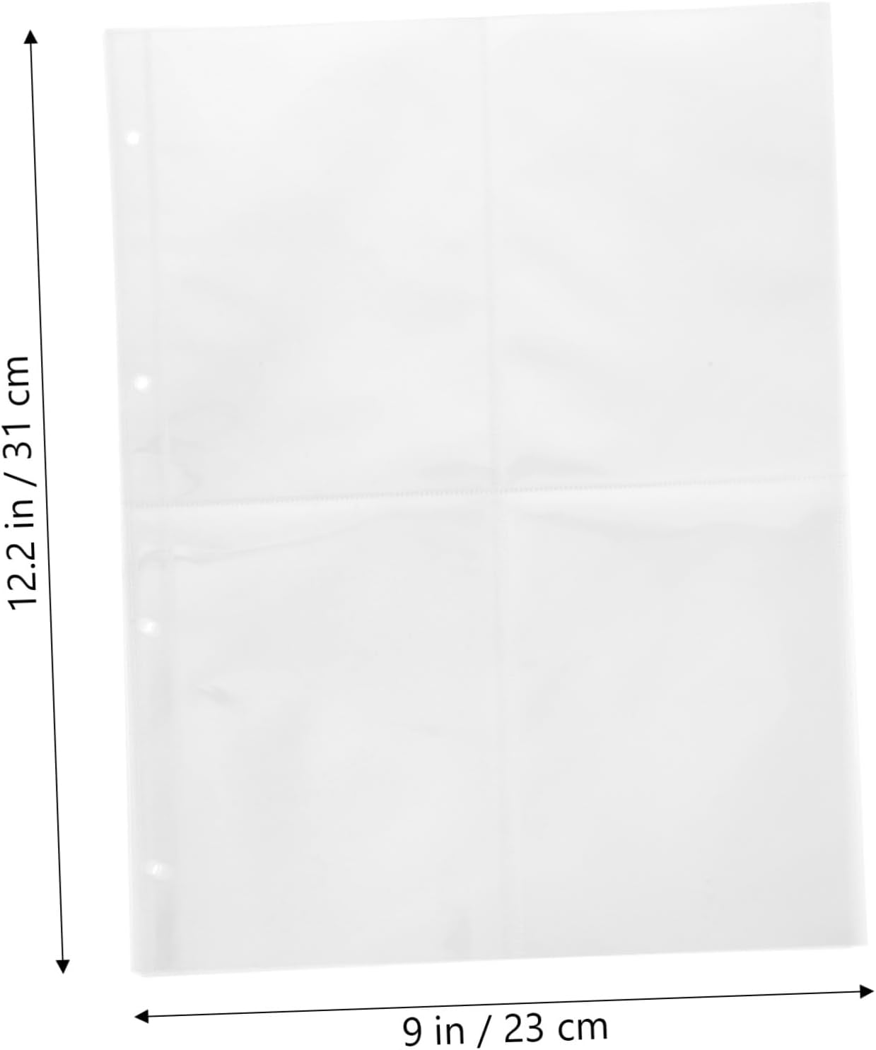 60pcs Clear Photo Album Pages Loose-Leaf Design Practical Photo Sleeves for Storage and Organization for Family Memories and Sharing