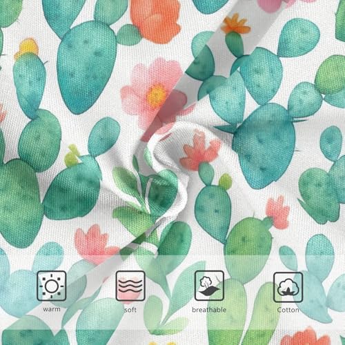 Joisal Fun Toddler Girls Underwear 2t Cotton Panties Little Girl Watercolor Succulent Cactus Green Kids Briefs Undies3