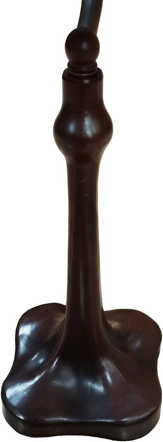 HT Tiffany Style Traditional Banker’s Desk Lamp, Grape Stained Glass Shade Cast Iron Base, for Living Room Bedroom Office