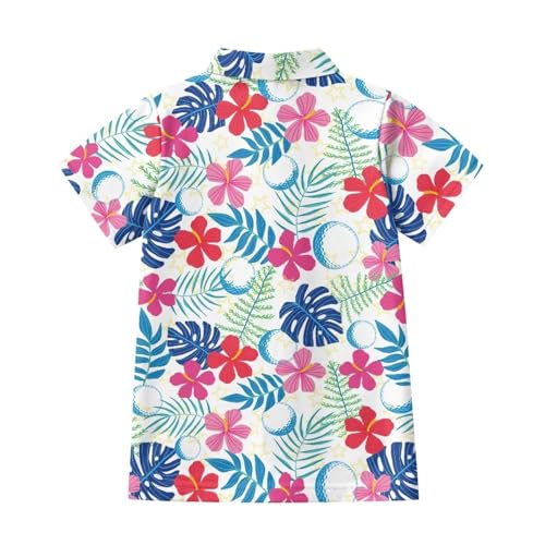 Quick Dry Athletic Tops for Girls Short Sleeve Collared Golf Shirt Quarter-Zip Design4