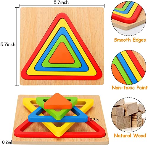 Toddler-Puzzles-Games-Wooden-Toys-Montessori-Rainbow-Shape-Sorting-Puzzle-Sensory-Toys-Toddlers-Activities-Preschool-Learning-Early-Educational-Birthday-Gift-Travel-for-Kids-Age-1-2-3-4-Year-Old