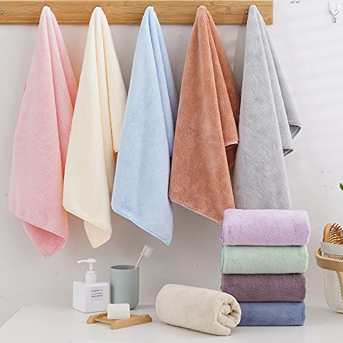 Xraxfei Gift, 2 Piece Quick-Dry Microfiber Towel Sets, Super Soft And Absorbent Bathroom Towels, Great Shower Towels - Pink #TOP5