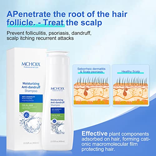 Mchoix Anti-Dandruff Shampoo, Folliculitis Treatment, Dandruff Treatment, Relieves Itchy And Dry Scalp, Moisturizes Scalp #TOP1