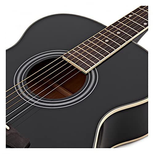 Gear4music SA10 Guitare Acoustique Folk Adulte Debutant Noir - Les Beatles, Paul McCartney, John Lennon, RIngo Starr, George Harrison Gear4music SA10 Guitare Acoustique Folk Adulte Debutant Noir – Image 8