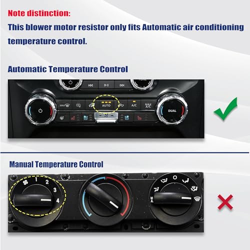 Image of AITKEN AC Blower Motor Resistor with Plug Harness Replacement Kit for BMW 3 Series 5 Series X3 X5 1995-2007, Range Rover Replace #64116929540 JGO000021.