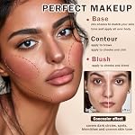 12 Colors Cream Blush Palette Cream Concealer Foundation Palette | Contour Palette, Natural Matte Finish, Creamy Texture, Waterproof, Blendable, Face Makeup Palette for Women