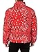 Levi's mens Levi's Men's Bubble Puffer COAT, Red Bandana, Medium US