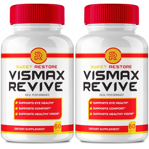 Vismax Revive Capsules, Official SweetRestore Vismax Revive Eye Health Supplement Pills - Maximum Strength All Natural Visual Wellness & Crystal Clear View, Advanced VismaxRevive Reviews (2 Pack)