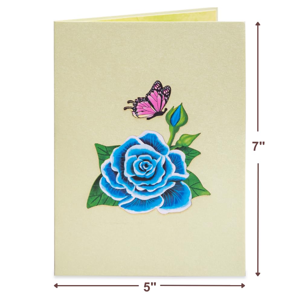 Paper Love 3D Pop-Up Muttertagskarte | Mit Umschlag & Notizanhänger | 12,7x17,8 Cm | Handgefertigt | Besonderes Geschenk